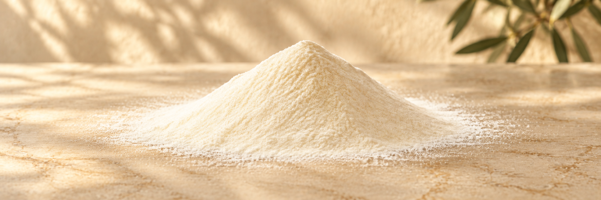 Fine ivory collagen powder